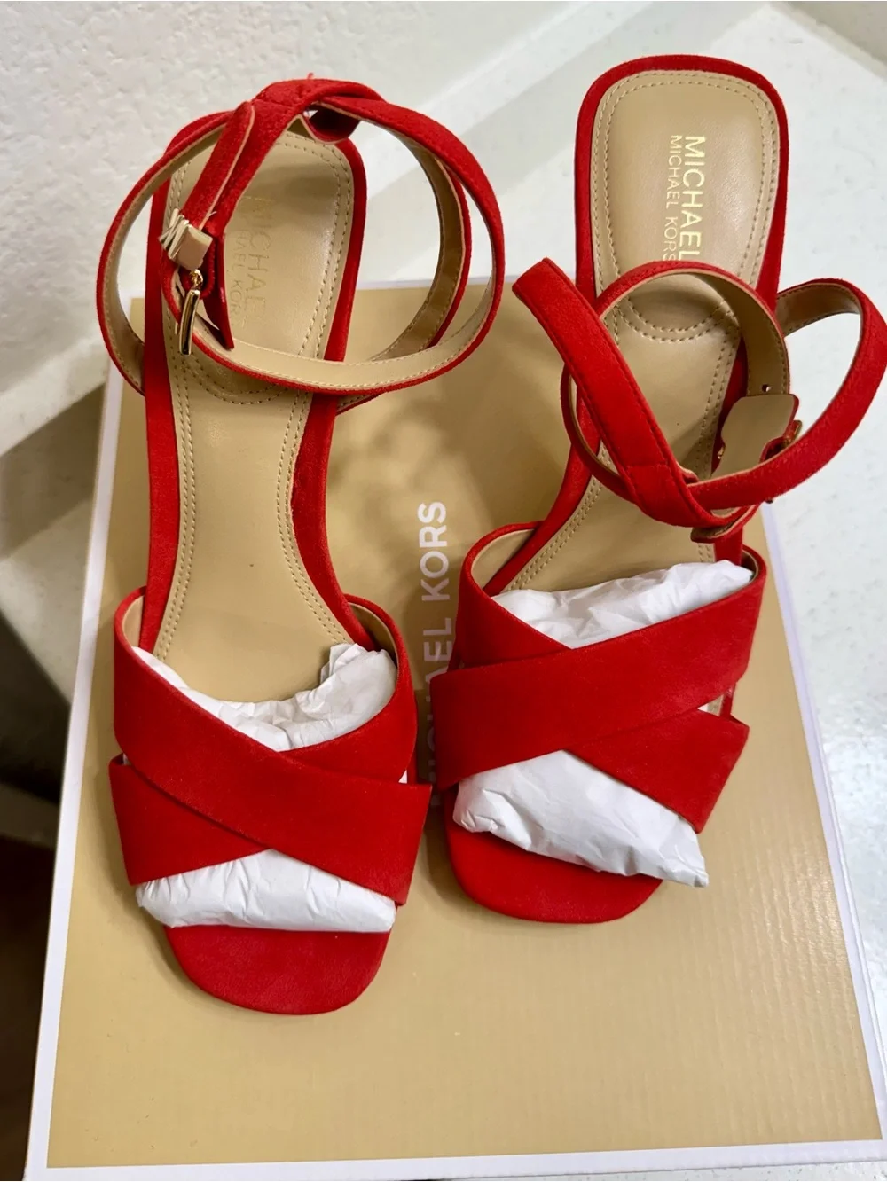 Michael Kors bold red